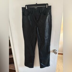 NWT JCrew Black Leather Pants Size 29